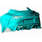 Carbon Fibre Rear Bumper Extensions for Toyota Supra A90 20-Present