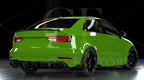 Carbon Fibre Rear Bumper Trims for Audi 8V RS3 Saloon 17-20