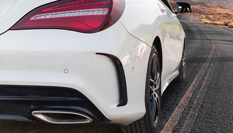 Carbon Fibre Rear Bumper Trims for Mercedes Benz W117 CLA 13-19