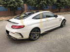 Carbon Fibre Rear Bumper Trims for Mercedes W205 C Class 2 Door Coupe 15-18