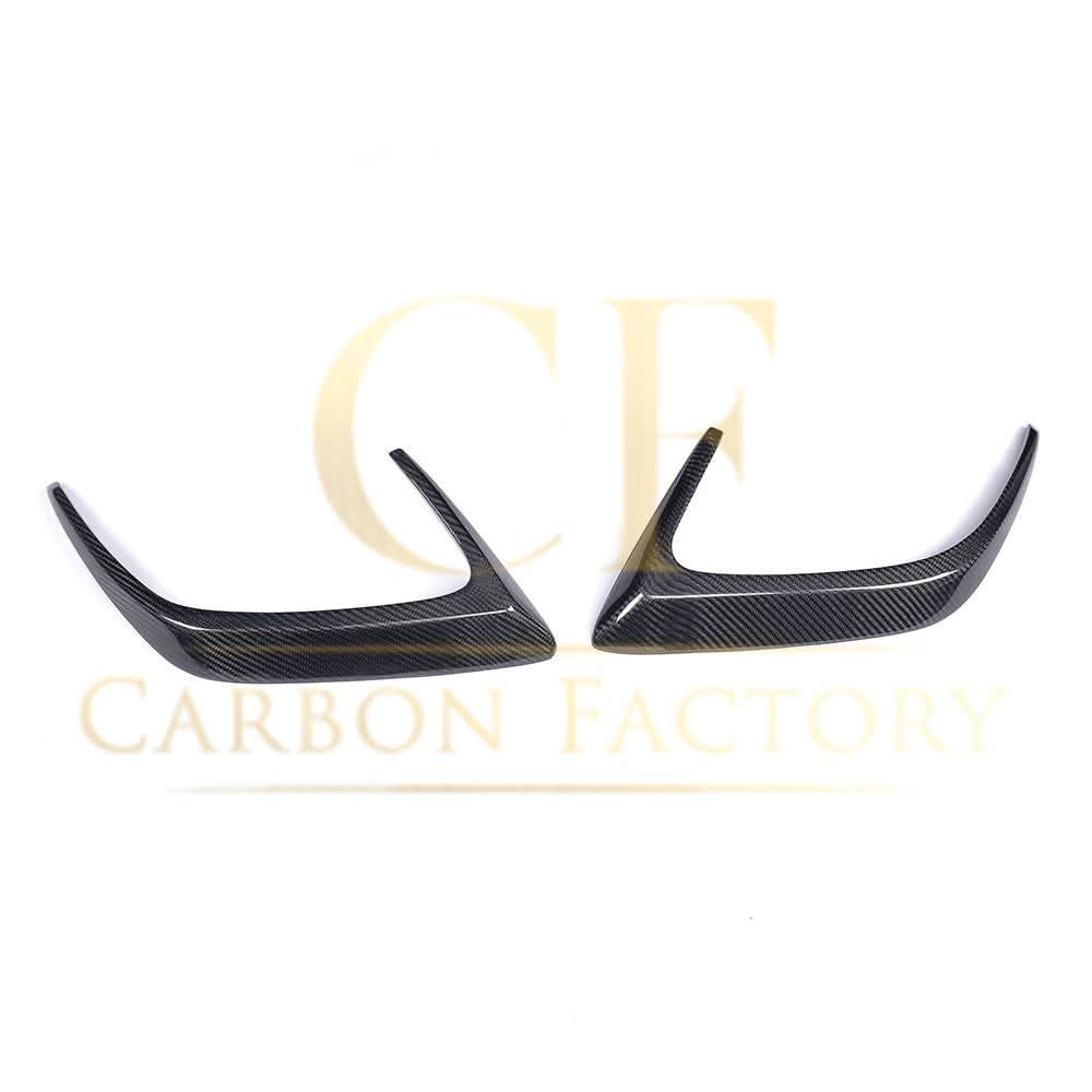 Carbon Fibre Rear Bumper Trims for Mercedes W205 C Class 2 Door Coupe 15-18