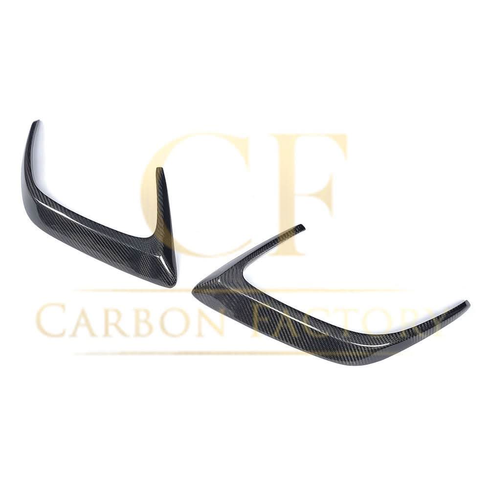 Carbon Fibre Rear Bumper Trims for Mercedes W205 C Class 2 Door Coupe 15-18