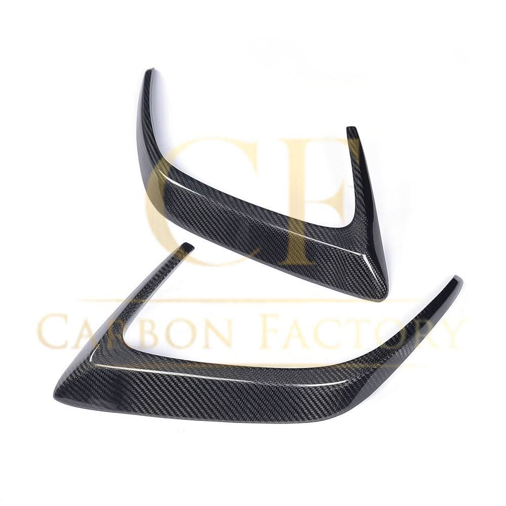 Carbon Fibre Rear Bumper Trims for Mercedes W205 C Class 2 Door Coupe 15-18