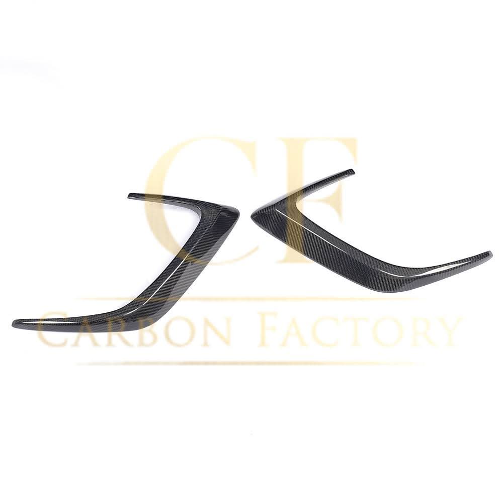 Carbon Fibre Rear Bumper Trims for Mercedes W205 C Class 2 Door Coupe 15-18