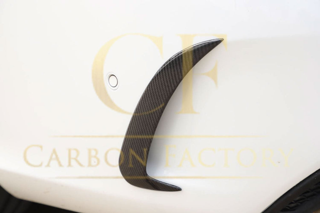 Carbon Fibre Rear Bumper Trims for Mercedes W205 C Class 4 Door Saloon 15-18