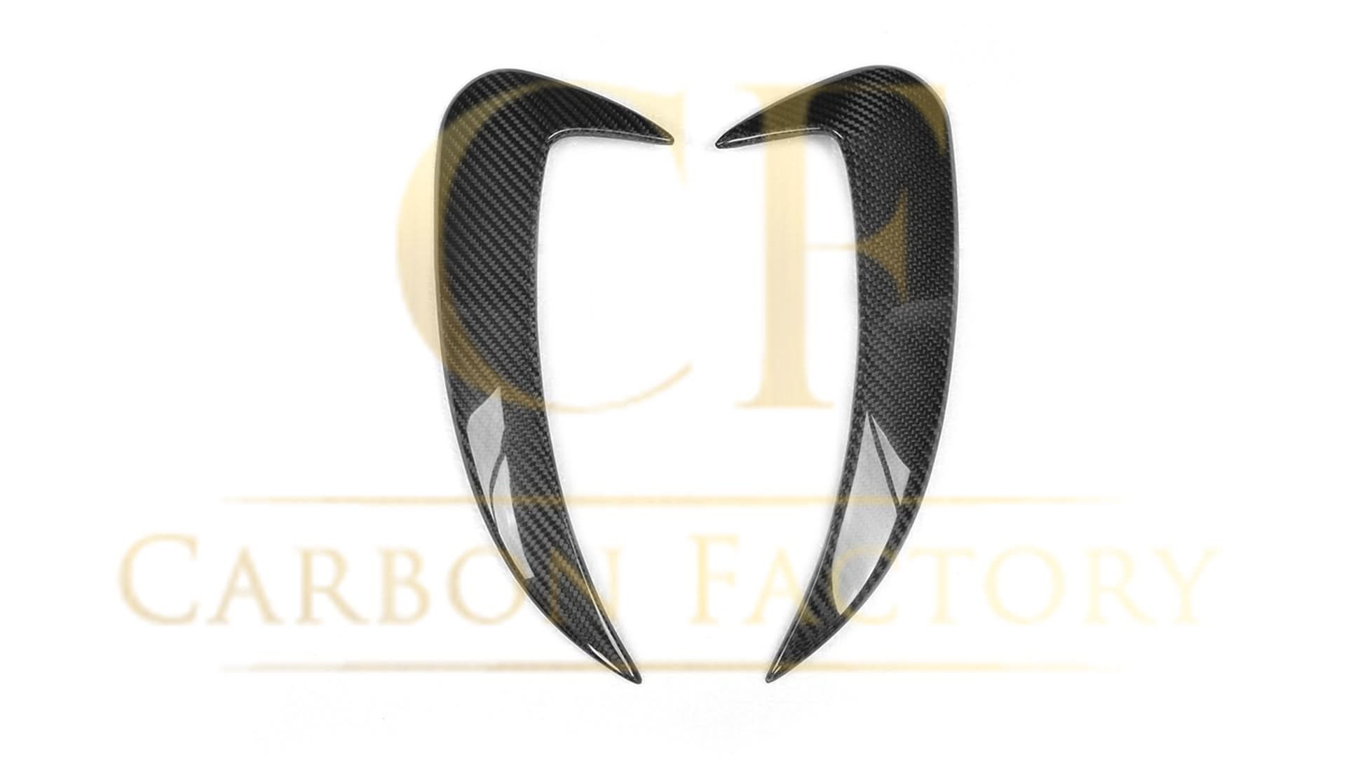 Carbon Fibre Rear Bumper Trims for Mercedes W205 C Class 4 Door Saloon 15-18