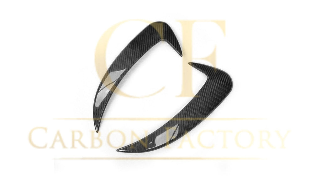 Carbon Fibre Rear Bumper Trims for Mercedes W205 C Class 4 Door Saloon 15-18