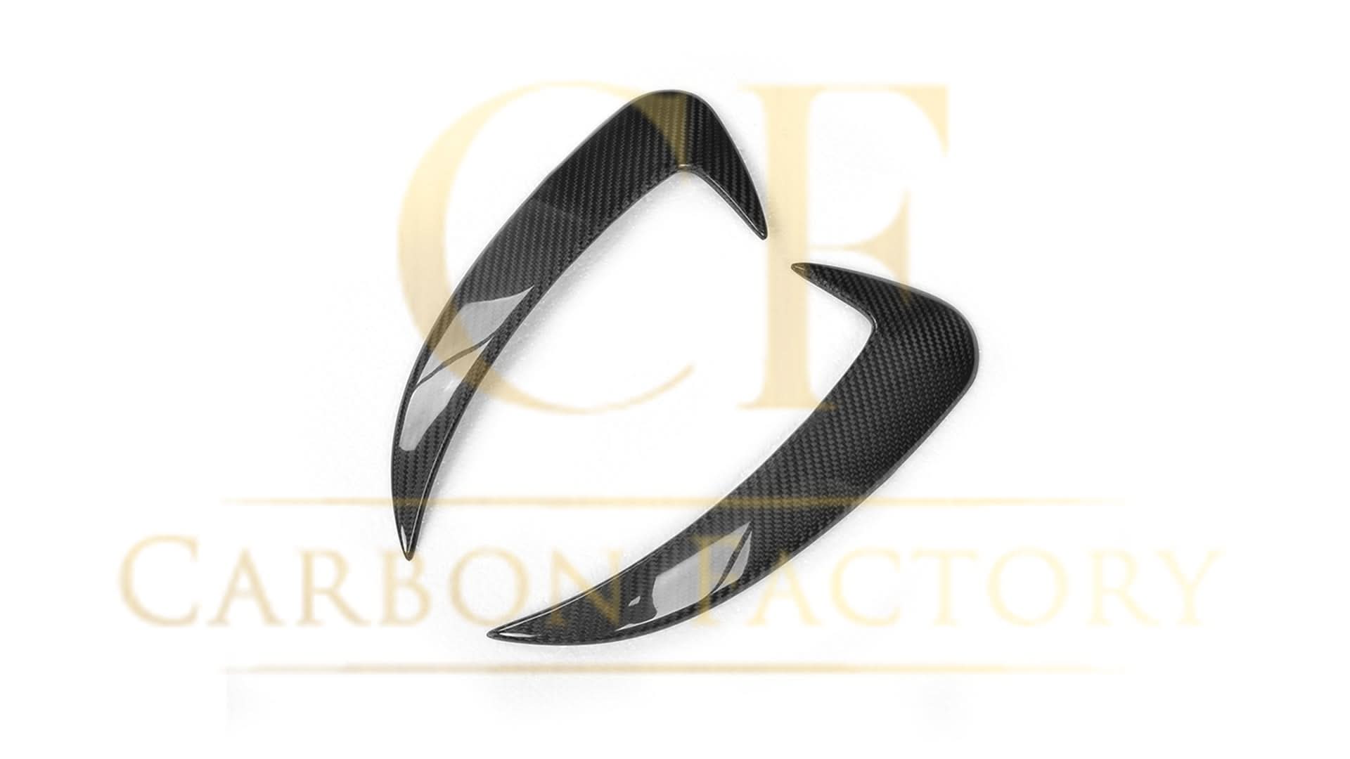 Carbon Fibre Rear Bumper Trims for Mercedes W205 C Class 4 Door Saloon 15-18