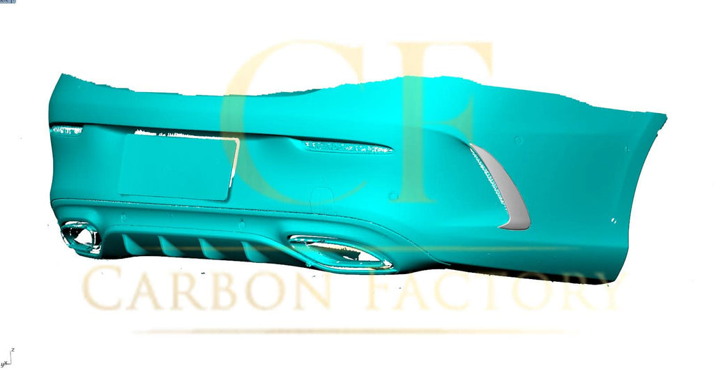 Carbon Fibre Rear Bumper Trims for Mercedes W205 C43 2 Door Coupe 15-18