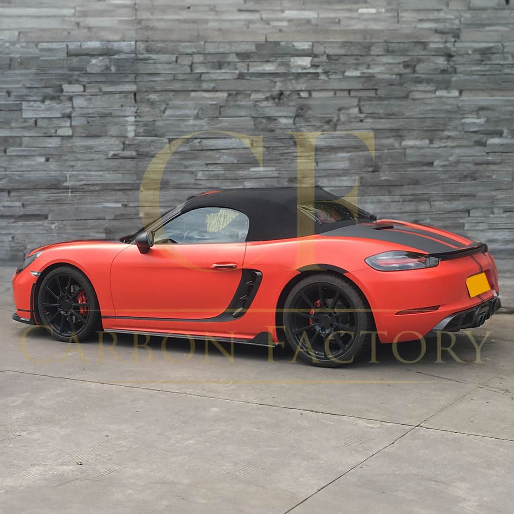 Carbon Fibre Side Fender Trims for Porsche Boxster & Cayman 718 16-19