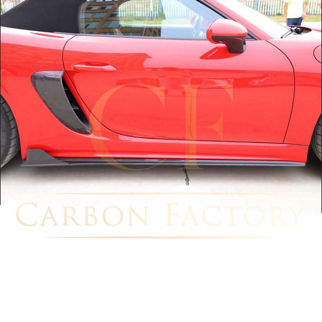 Carbon Fibre Side Vent Covers for Porsche Boxster & Cayman 718 16-19