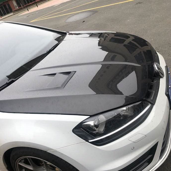 ED Style Carbon Fibre Bonnet for VW Golf MK7 MK7.5 inc GTI & R 14-20