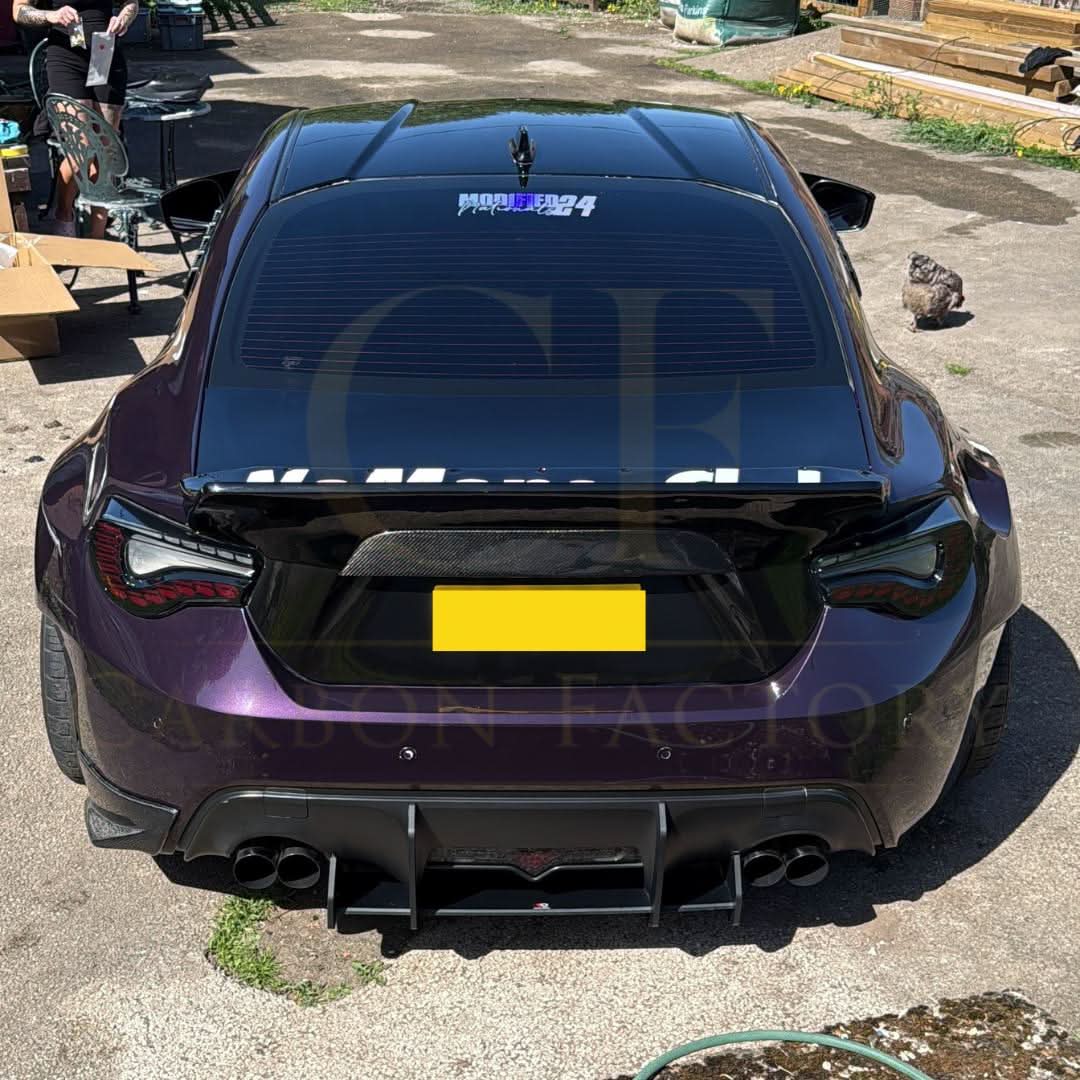 EL Style Carbon Fibre Rear Bumper Trims for Toyota GT86 12-20