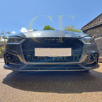 K Style Carbon Fibre Front Bumper Trims for Audi B9 A5 S Line & S5 17-19