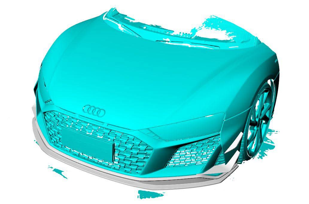 Performance Style Pre-Preg Carbon Fibre Front Canards for Audi R8 V10 22-Present