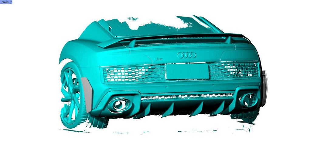 Performance Style Pre-Preg Carbon Fibre Rear Canards for Audi R8 V10 22-Present