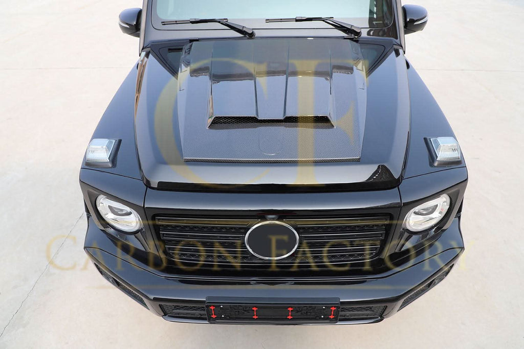 Pre-Preg Carbon Fibre Bonnet Scoop for Mercedes W464 G Class G Wagon 19-Present