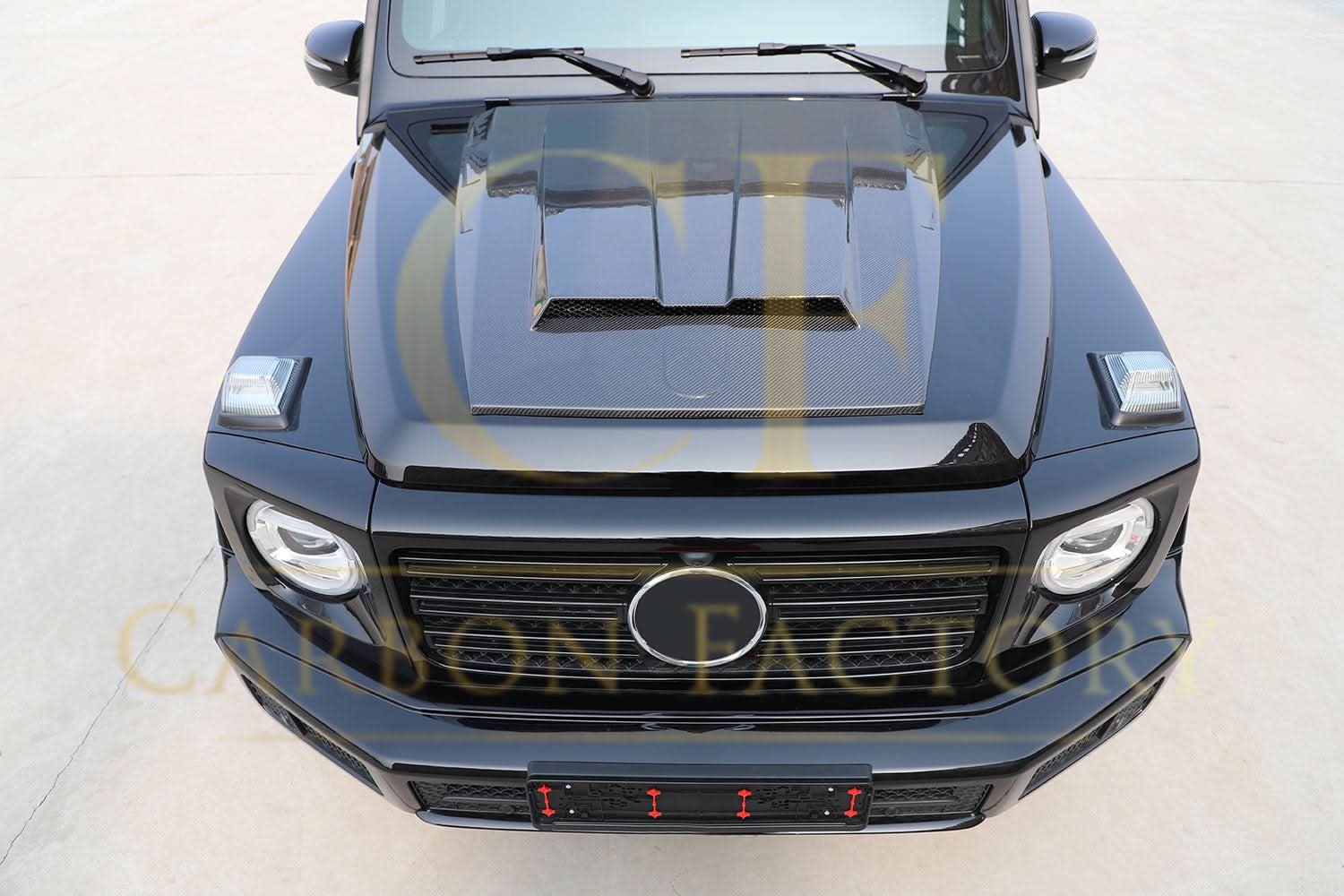 Pre-Preg Carbon Fibre Bonnet Scoop for Mercedes W464 G Class G Wagon 19-Present