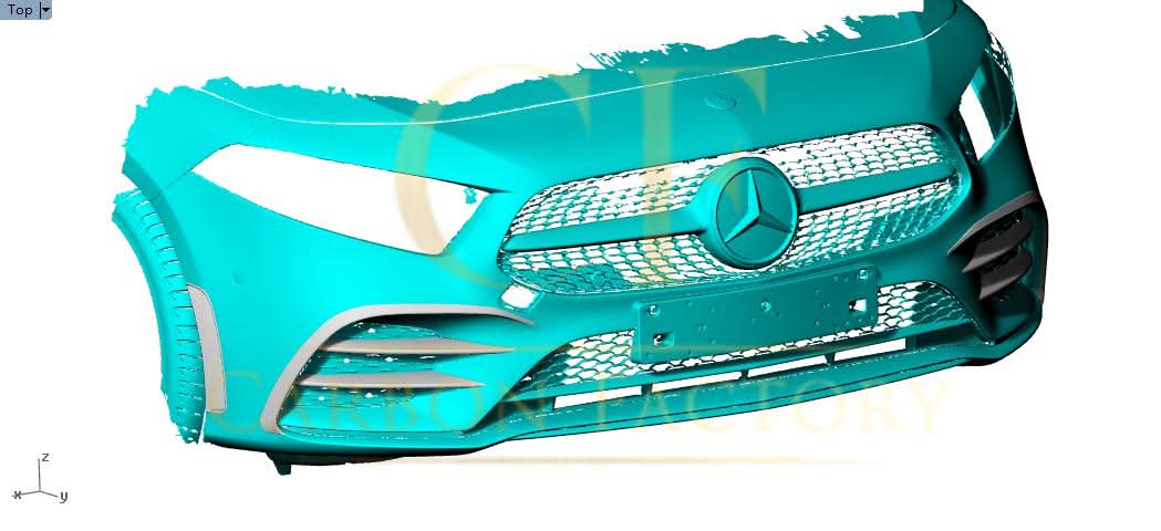 Pre-Preg Carbon Fibre Fog Light Trims for Mercedes Benz W177 A Class 19-Present