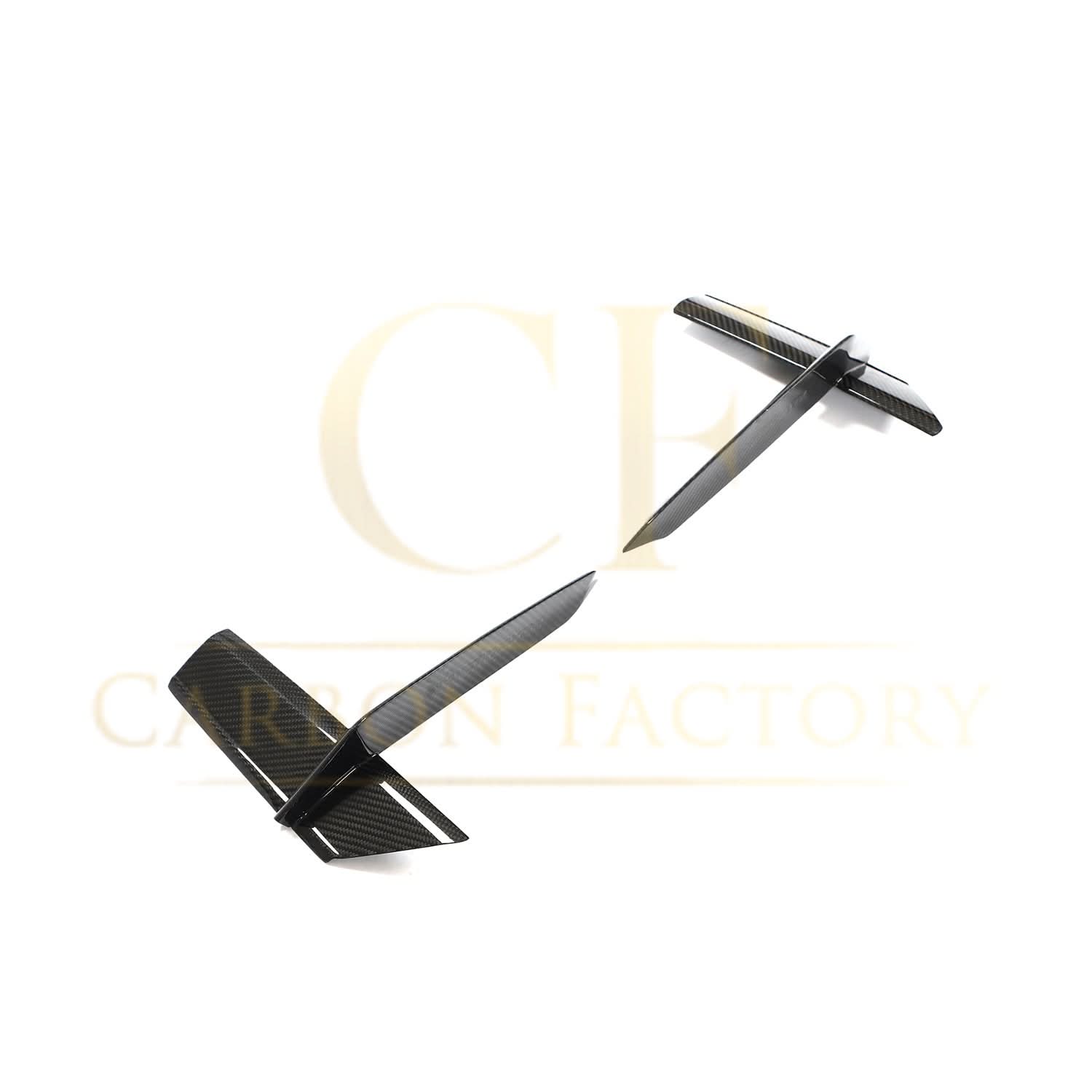 Pre-Preg Carbon Fibre Front Bumper Trims for Audi 4K RS7 20-22