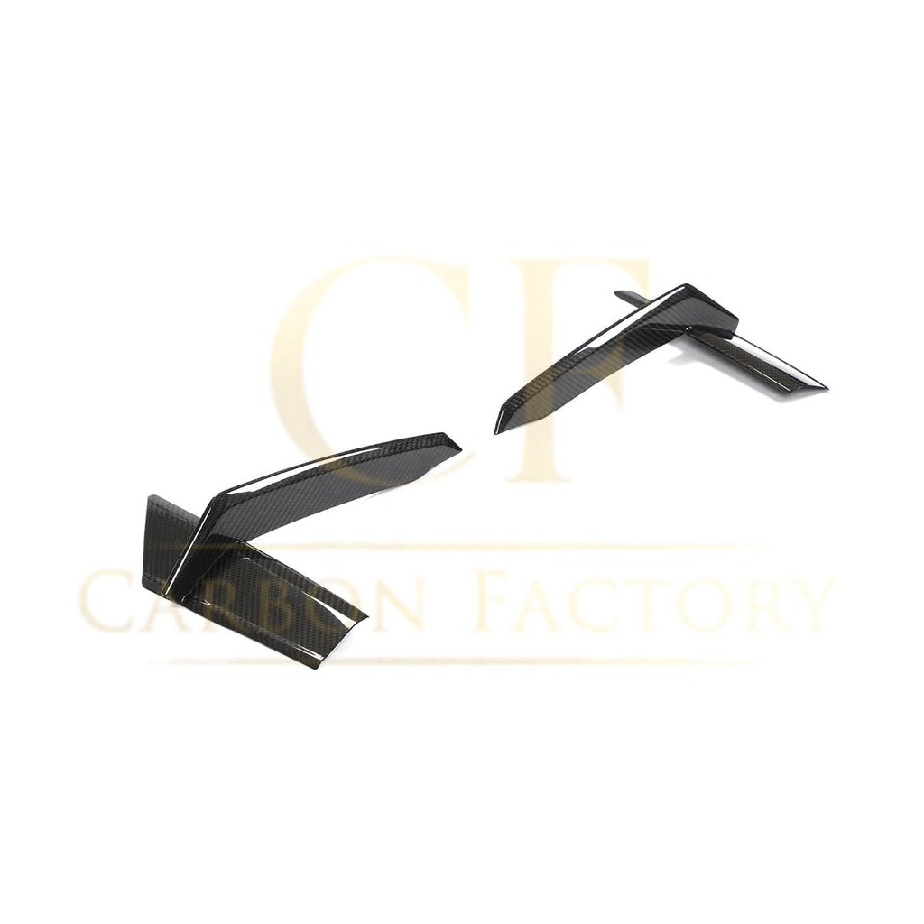 Pre-Preg Carbon Fibre Front Bumper Trims for Audi 4K RS7 20-22