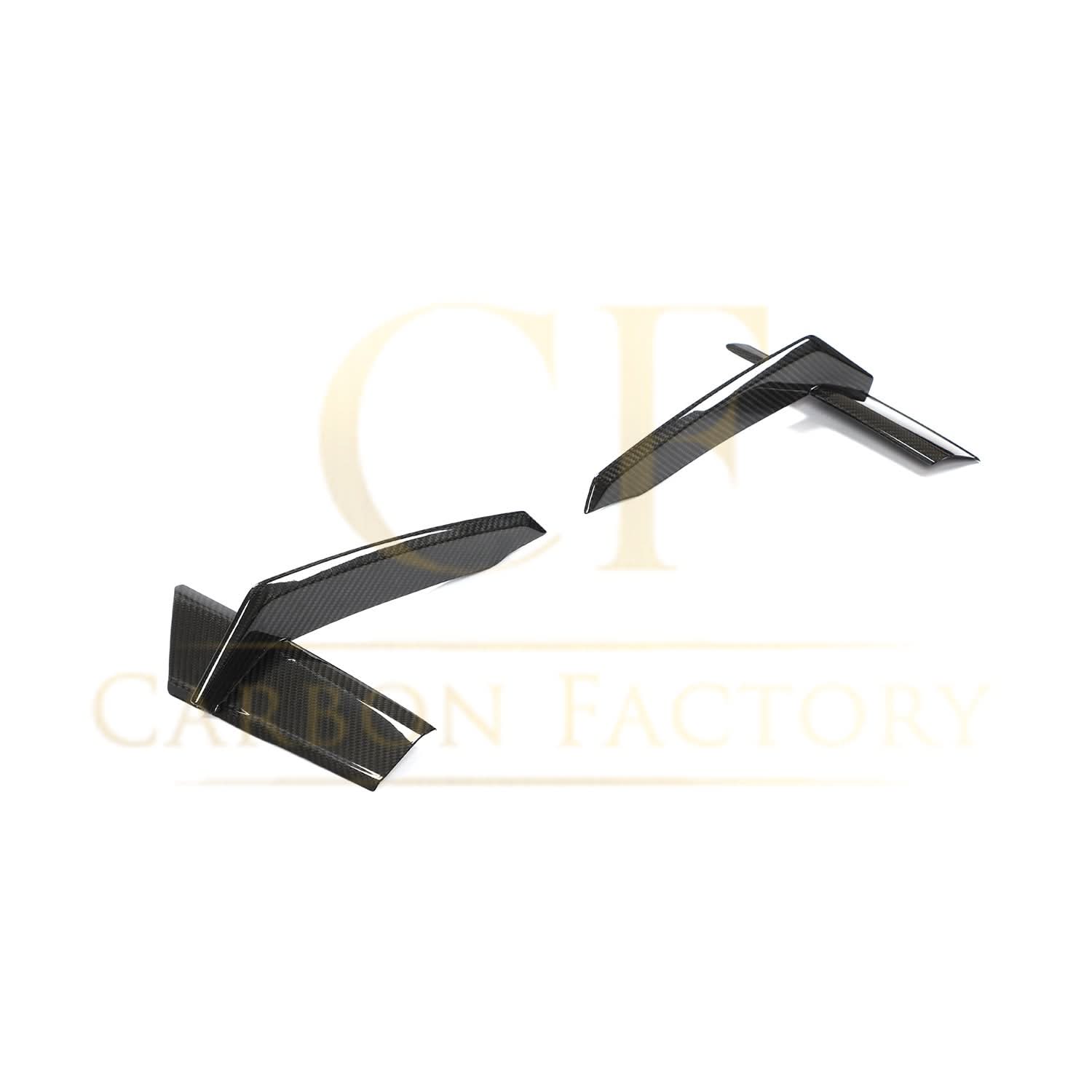 Pre-Preg Carbon Fibre Front Bumper Trims for Audi 4K RS7 20-22