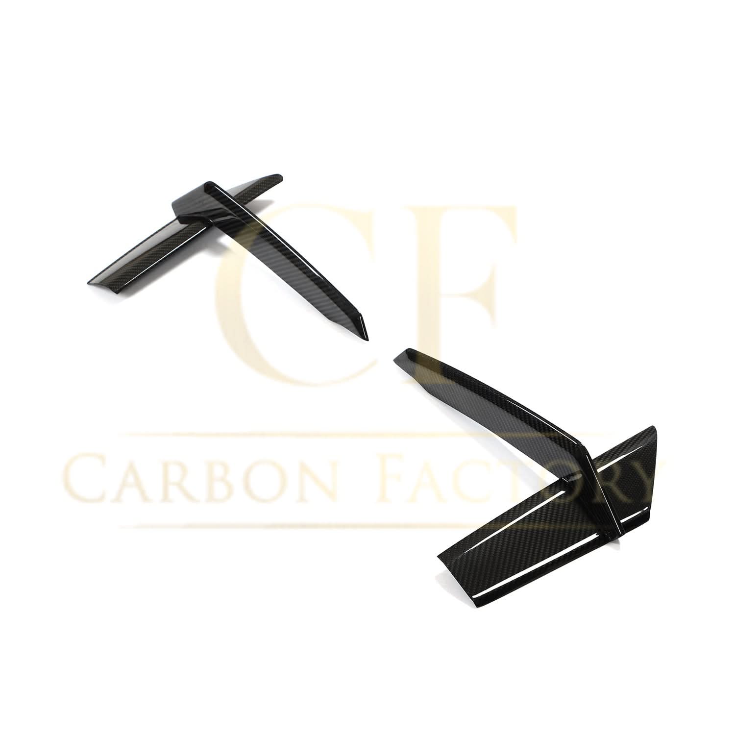 Pre-Preg Carbon Fibre Front Bumper Trims for Audi 4K RS7 20-22
