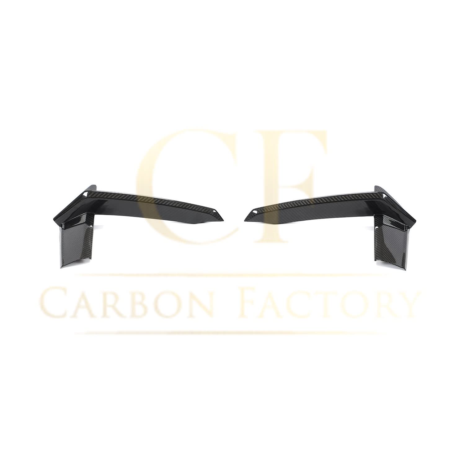 Pre-Preg Carbon Fibre Front Bumper Trims for Audi 4K RS7 20-22