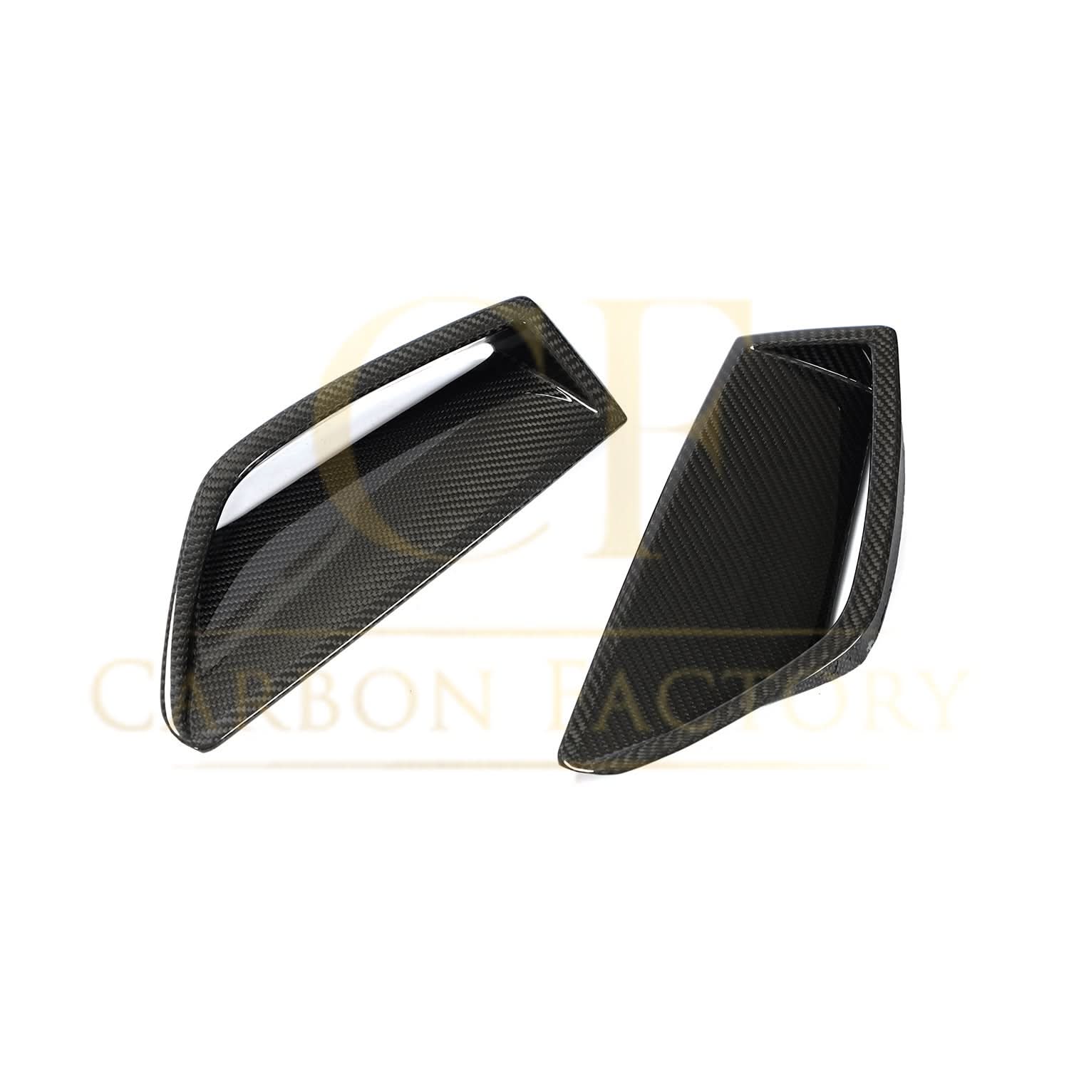 Pre-Preg Carbon Fibre Front Bumper Trims for Audi C8 RS6 19-22