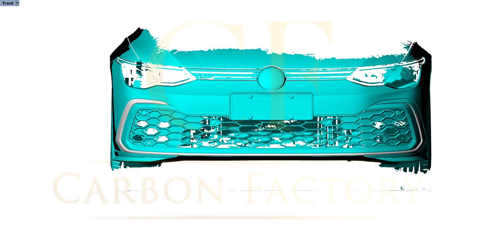 Pre-Preg Carbon Fibre Front Bumper Trims for VW Golf MK8 GTI 21-Present
