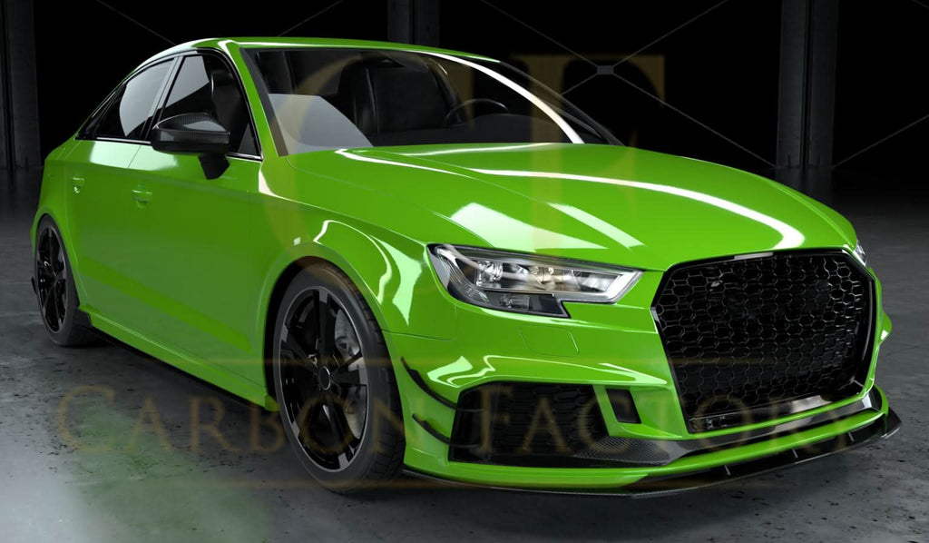 Pre-Preg Carbon Fibre Front Canards for Audi 8V RS3 Saloon 17-20
