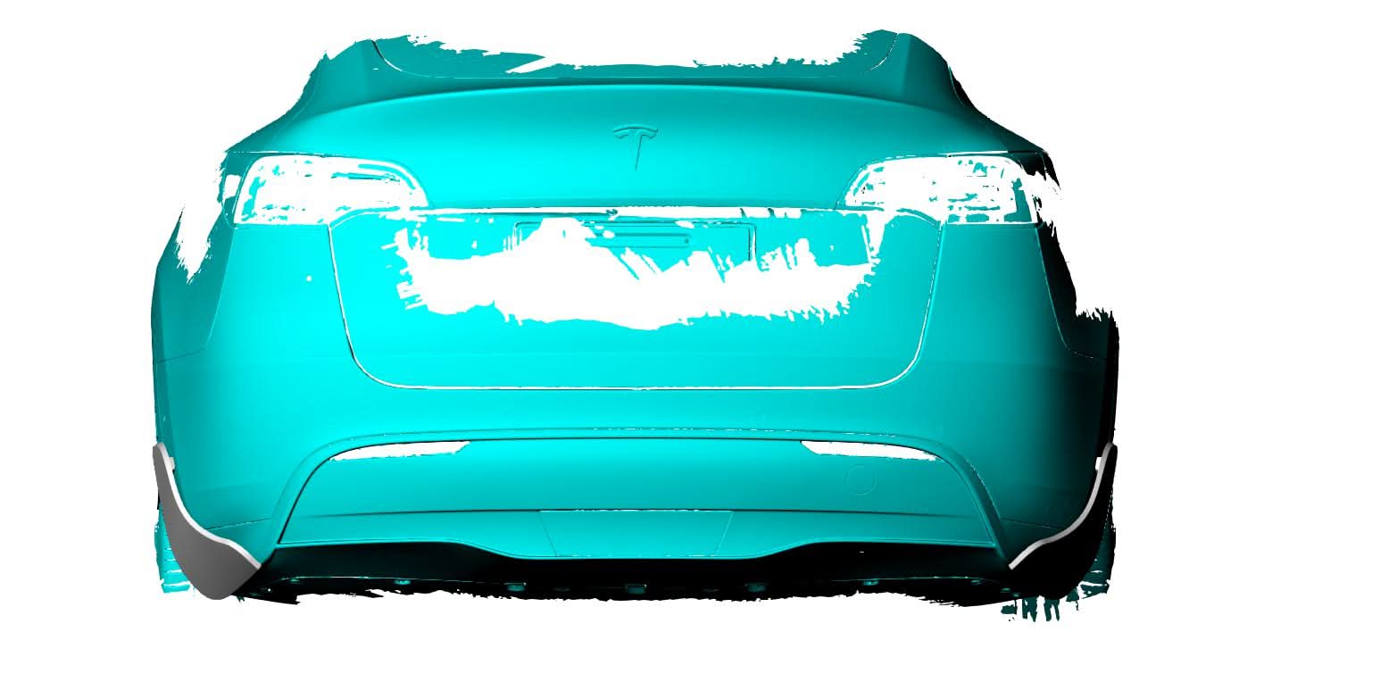 Pre-Preg Carbon Fibre Rear Bumper Trims for Tesla Model Y 19-23