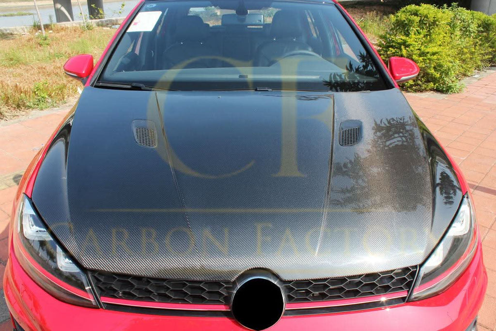 RZ Style Carbon Fibre Bonnet for VW Golf MK7 MK7.5 inc GTI & R 14-20