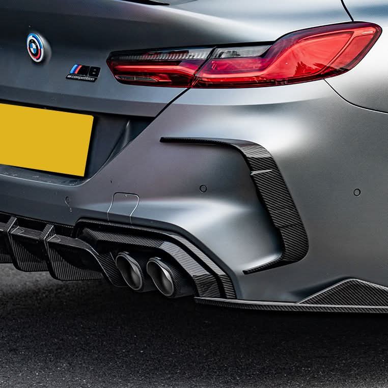 SQ Style Pre-Preg Carbon Fibre Rear Trims for BMW F93 M8 20-Present
