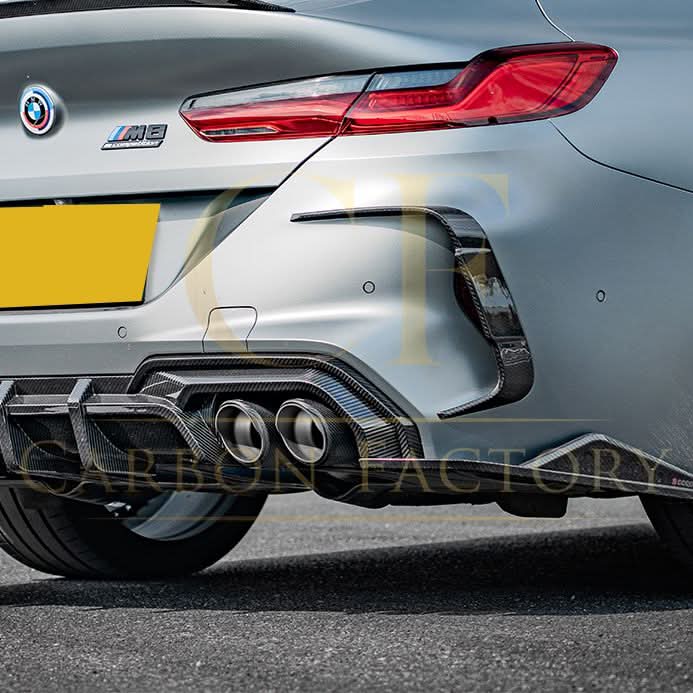SQ Style Pre-Preg Carbon Fibre Rear Trims for BMW F93 M8 20-Present