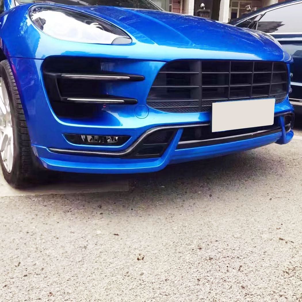 TR Style Carbon Fibre Front Canards for Porsche Macan 14-17