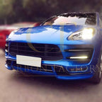 TR Style Carbon Fibre Front Canards for Porsche Macan 14-17