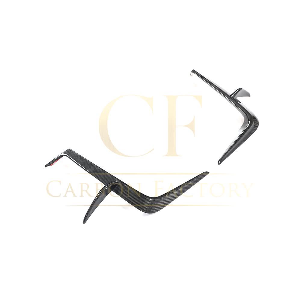 V Style Carbon Fibre Front Bumper Canards for Toyota GR86 22-Present