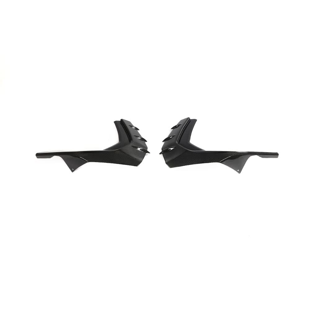V Style Carbon Fibre Front Canards for Audi S3 Saloon 21-Present