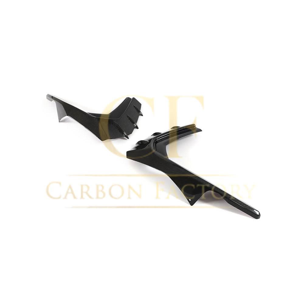 V Style Carbon Fibre Front Canards for Audi S3 Saloon 21-Present