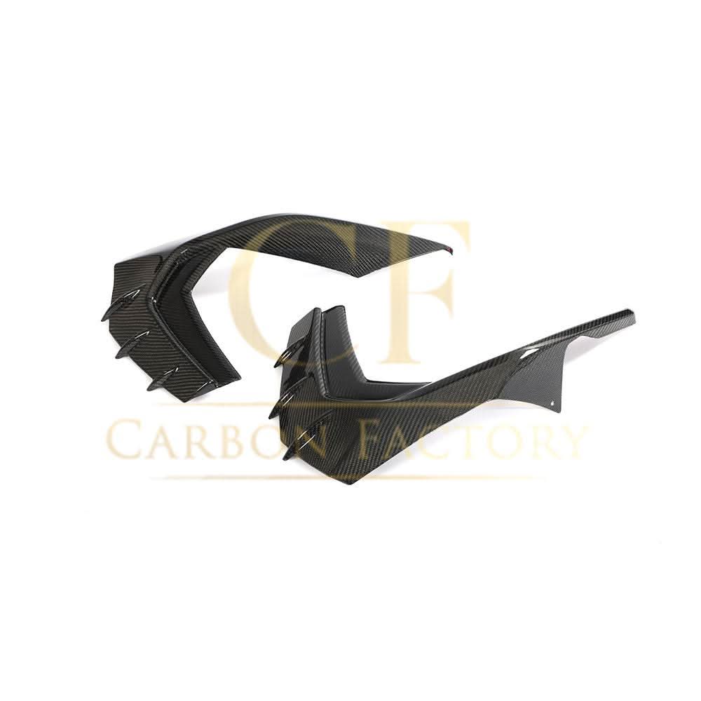V Style Carbon Fibre Front Canards for Audi S3 Saloon 21-Present