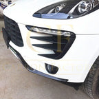 V Style Carbon Fibre Front Canards for Porsche Macan 14-17