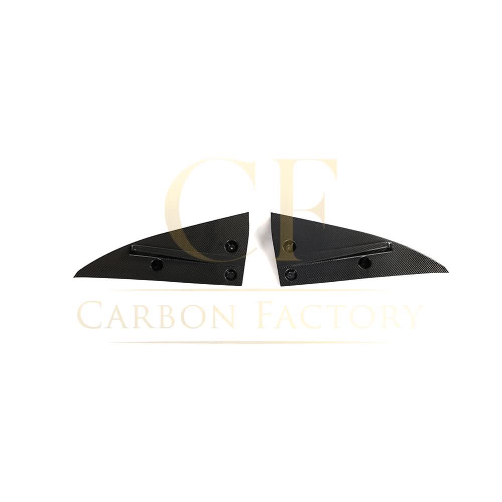 V Style Carbon Fibre Rear Bumper Extension for Tesla Model S Facelift 21-Present