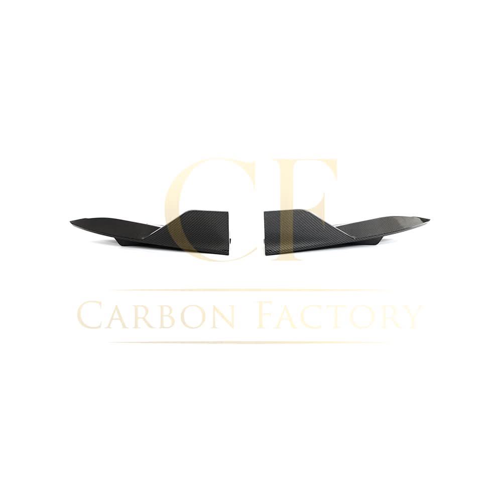 V Style Carbon Fibre Rear Bumper Extension for Tesla Model S Facelift 21-Present