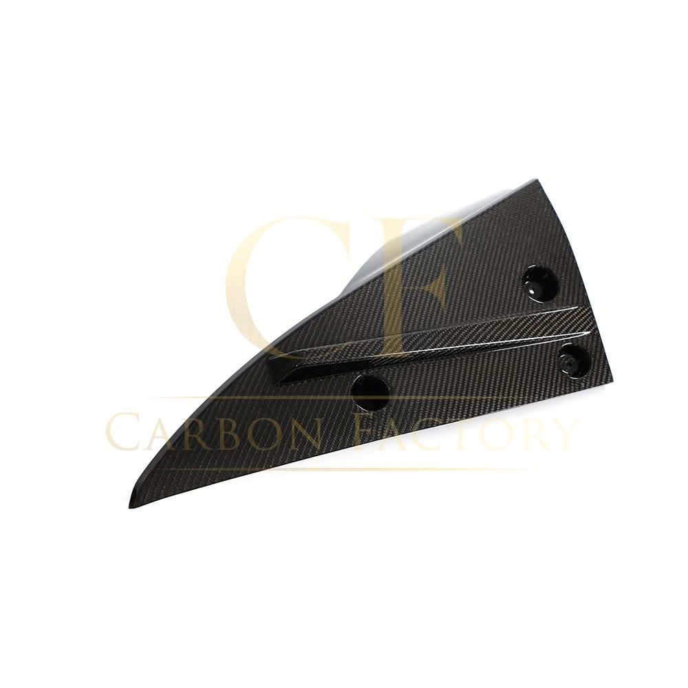 V Style Carbon Fibre Rear Bumper Extension for Tesla Model S Facelift 21-Present