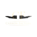 V Style Carbon Fibre Rear Bumper Extensions for Tesla Model S Facelift 21-Present