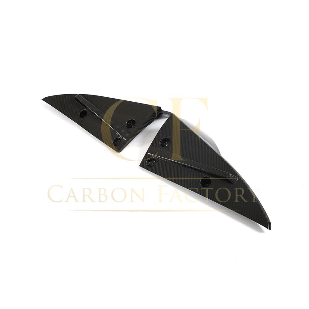V Style Carbon Fibre Rear Bumper Extensions for Tesla Model S Facelift 21-Present