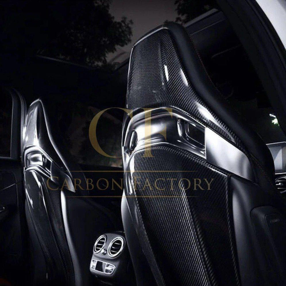 Carbon Fibre Seat Covers (Set of 2) for Mercedes Benz AMG W176 A45 CLA45 GLA45