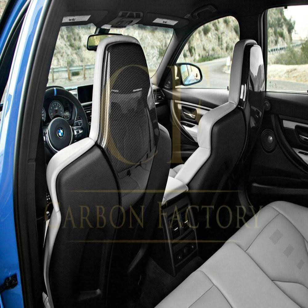 Pre-preg Carbon Fibre Seat Covers Pair for BMW F80 M3 F82 F83 M4 14-20