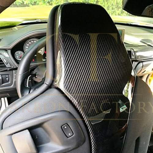 Pre-preg Carbon Fibre Seat Covers Pair for BMW F80 M3 F82 F83 M4 14-20